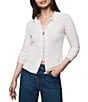 Splendid Georgie Coordinating Cashmere Blend Knit Collar V-Neck Long Sleeve Cardigan - Image 1