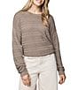 Splendid Georgie Pointelle Knit Crew Neck Long Sleeve Shirt - Image 1