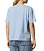 Splendid Kacey Knit Jersey Short Sleeve V-Neck Tee Shirt, Color:Sea Breeze Heather - Image 2