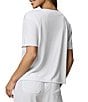Splendid Kacey Knit Jersey Short Sleeve V-Neck Tee Shirt - Image 2