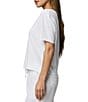 Splendid Kacey Knit Jersey Short Sleeve V-Neck Tee Shirt - Image 3