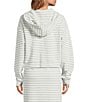 Splendid Kennedy Stripe Zip Up Coordinating Long Sleeve Jacket - Image 2