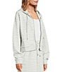 Splendid Kennedy Stripe Zip Up Coordinating Long Sleeve Jacket - Image 3