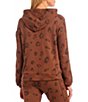 Color:Tigers Eye Leopard - Image 2 - Long Balloon Sleeve Hooded Knit Leopard Print Coordinating Pullover