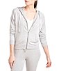 Splendid Long Sleeve Zip Up Hoodie, Color:Heather Grey - Image 1