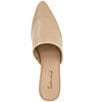 Color:Light Almond - Image 6 - Lorelei Leather Block Heel Mules