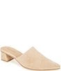 Splendid Lorelei Suede Pointed Toe Block Heel Mules - Image 1