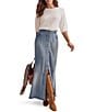 Splendid Lounge Denim Maxi Skirt - Image 4