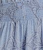 Color:Chicory Paisley - Image 6 - Mackenzie Smocked Waist Wide Leg Pants