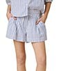 Splendid Madelyn Stripe Mid-Rise Elastic Back Coordinating Lounge Shorts - Image 1