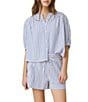 Splendid Madelyn Stripe Mid-Rise Elastic Back Coordinating Lounge Shorts - Image 5