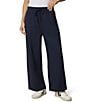 Splendid Matilda Terry Knit Drawstring Ankle Length Lounge Pants, Color:Navy - Image 1