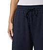 Splendid Matilda Terry Knit Drawstring Ankle Length Lounge Pants, Color:Navy - Image 5