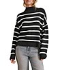 Splendid Nora Stripe Turtleneck Long Sleeve Sweater - Image 6