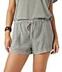Splendid Rosalie Linen Blend Mid Rise Pull-On Shorts - Image 5