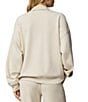 Splendid Scuba Soft Stretch Knit Mock Neck Long Sleeve Top, Color:Pale Oak - Image 2