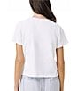 Splendid Seashell Embroidery Crew Neck Short Sleeve Tee - Image 2