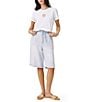 Splendid Seashell Embroidery Crew Neck Short Sleeve Tee - Image 5