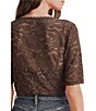 Splendid Skyler Stretch Lace Short Sleeve Top - Image 3