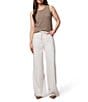 Splendid Soft Woven Leopard Print Mid Rise Drawstring Pants, Color:Moonstone - Image 4