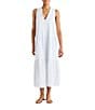 Color:White - Image 1 - Sumner Gauze V-Neck Sleeveless Pullover Maxi Dress
