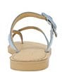 Color:Denim - Image 3 - Sutton Denim Buckle Thong Sandals