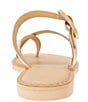 Color:Light Almond - Image 3 - Sutton Leather Buckle Thong Sandals