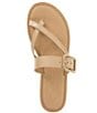 Color:Light Almond - Image 6 - Sutton Leather Buckle Thong Sandals