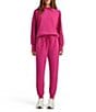 Splendid Tamara Supersoft High Rise Drawstring Joggers, Color:Hot pink - Image 4