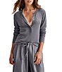 Splendid Thermal Forever Long Sleeve Waffle Knit Henley - Image 1