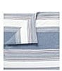 Color:Navy/Multi - Image 3 - Tuscan Stripe Duvet Cover Mini Set