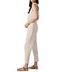 Splendid V-Neck Sleeveless Stretch Chambray Waffle Scuba Jumpsuit, Color:Moonstone - Image 6