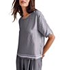 Splendid Violet Short Sleeve Top - Image 3