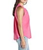 Color:Fiore - Image 3 - Warren Crew Neck Sleeveless Button Front Tank Top