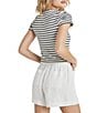 Color:Navy/White - Image 2 - Whitney Striped Knit Tee