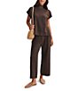 Splendid Winslow Coordinating Knit Mid Rise Lounge Crop Length Pants - Image 4