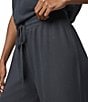 Splendid Winslow Coordinating Knit Mid Rise Lounge Full Length Pants, Color:Lead - Image 5