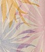 Color:Daisy Days - Image 3 - Woven Daisy Print Short Sleeve Notch Collar Cropped Pajama Set