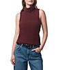 Splendid X Cella Jane Blog Boucle Knit Turtleneck Sleeveless Tank Top - Image 1