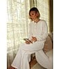 Splendid x Cella Jane Blog Boucle Mid Rise Lounge Full Length Pants, Color:Snow - Image 7