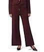 Splendid x Cella Jane Blog Boucle Mid Rise Lounge Full Length Pants, Color:Rosewood - Image 2