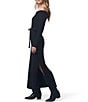 Splendid x Cella Jane Blog Sleek Off-The-Shoulder Long Sleeve A-Line Maxi Sweater Dress, Color:Black - Image 4