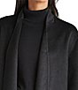 Color:Black - Image 5 - x Cella Jane Blog Waist-Tie Wool Blend Coat