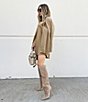 Color:Heather Camel - Image 5 - x Cella Jane Blog Cashmere Blend Rib Knit Long Sleeve Sweater Dress