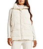 Color:Snow - Image 6 - x Cella Jane Blog Oversized Front Zip Puffer Vest
