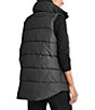Color:Black - Image 2 - x Cella Jane Blog Oversized Front Zip Puffer Vest