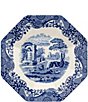 Color:blue - Image 1 - Blue Italian Chinoiserie 14#double; Octagonal Platter
