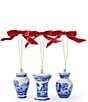 Spode Blue Italian Collection Mini Urn Ornaments, Set of 3, Color:Blue - Image 1