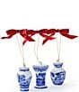 Spode Blue Italian Collection Mini Urn Ornaments, Set of 3, Color:Blue - Image 2