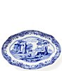 Spode Blue Italian Collection Oval Fluted Dish - Image 1